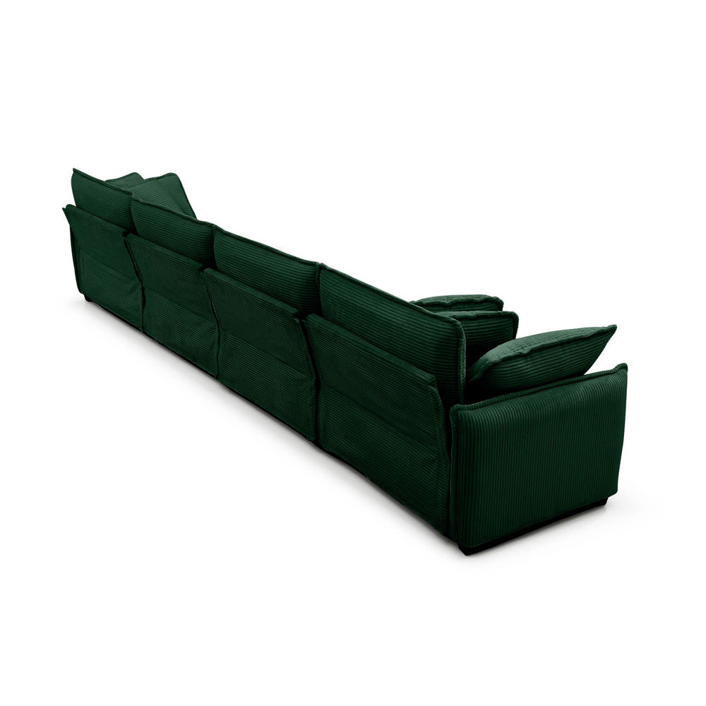 Berk Corduroy Sofa, Green