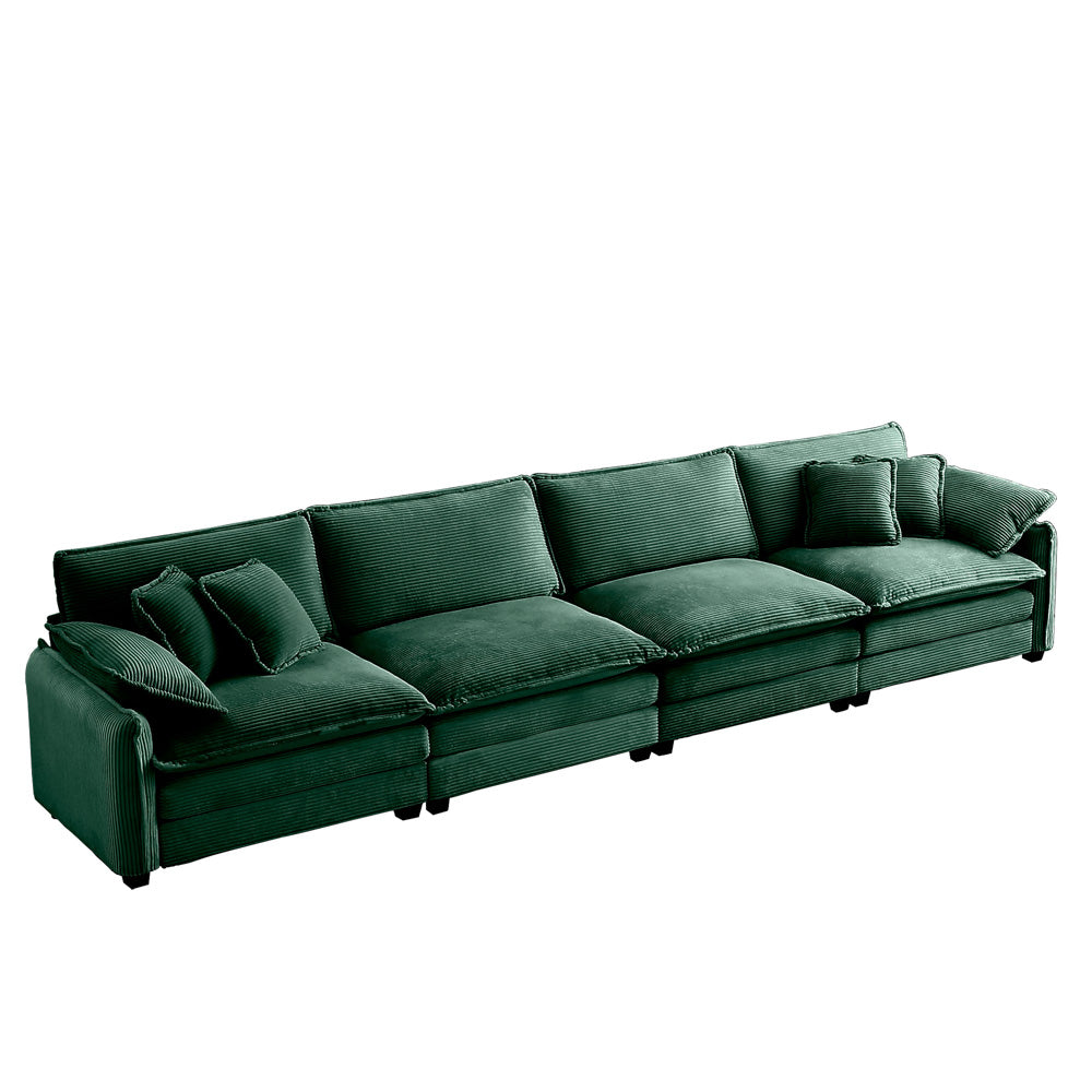 Berk Corduroy Sofa, Green