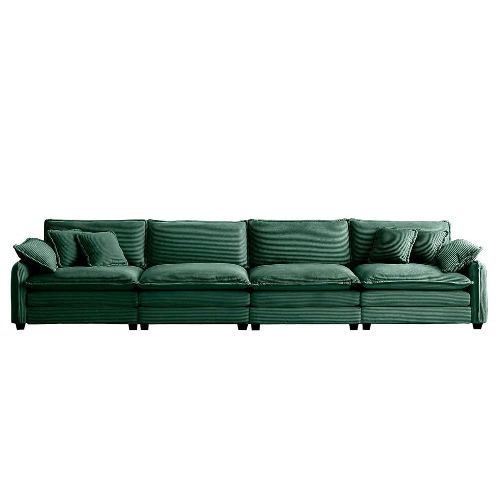 Berk Corduroy Sofa, Green