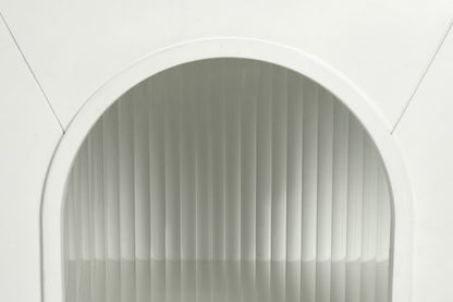 65" Brevy TV Console, White