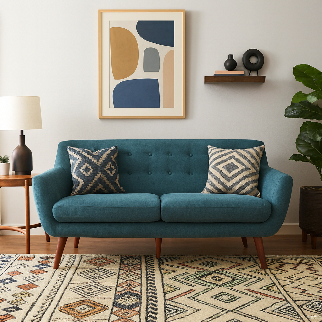 73" Brenna Sofa, Teal