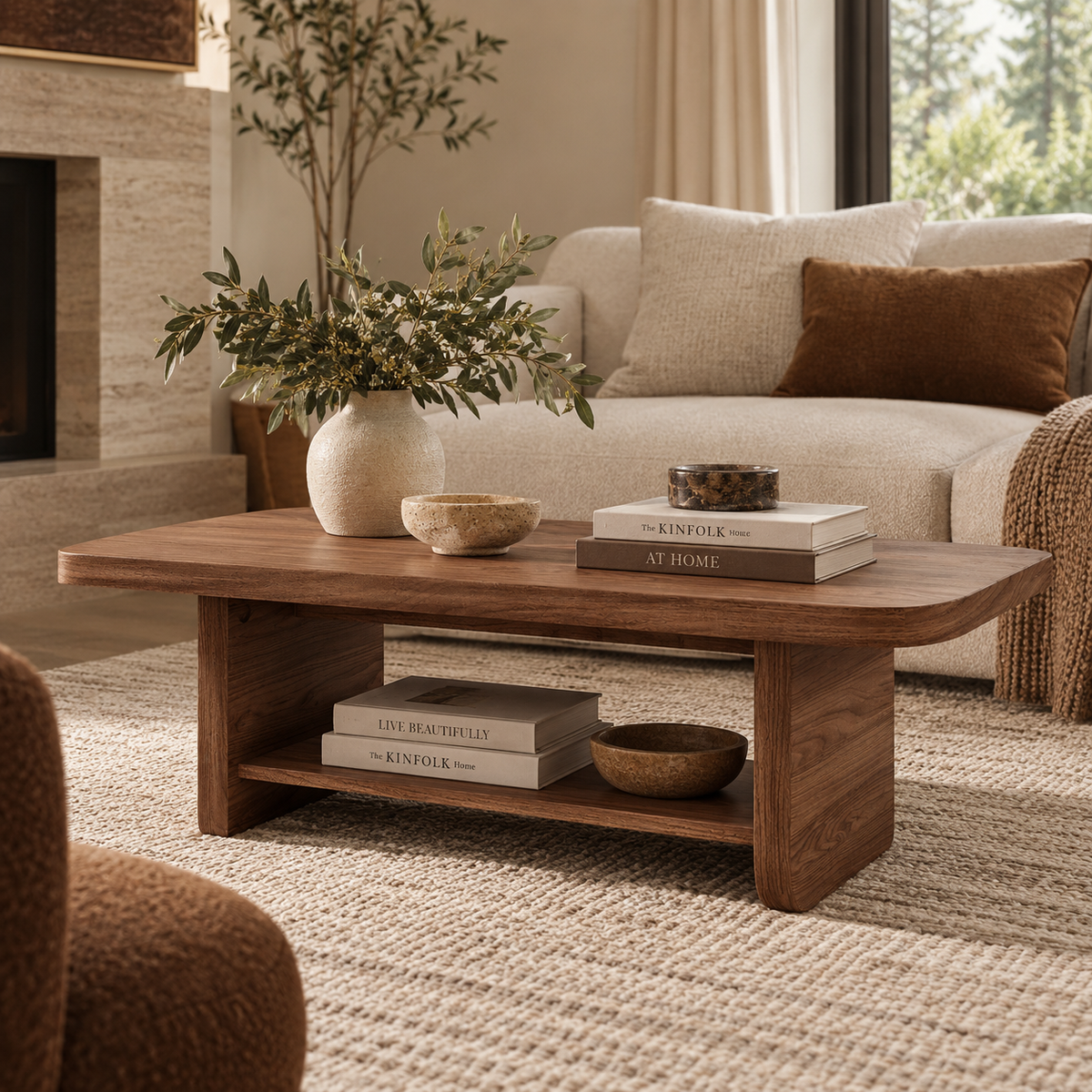 Vaughn Walnut Coffee Table