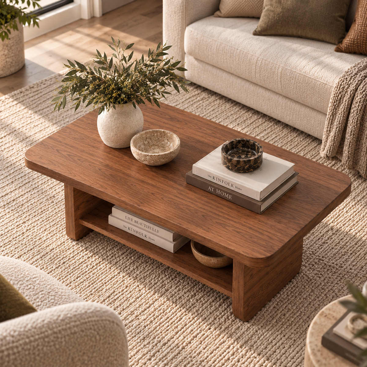 Vaughn Walnut Coffee Table