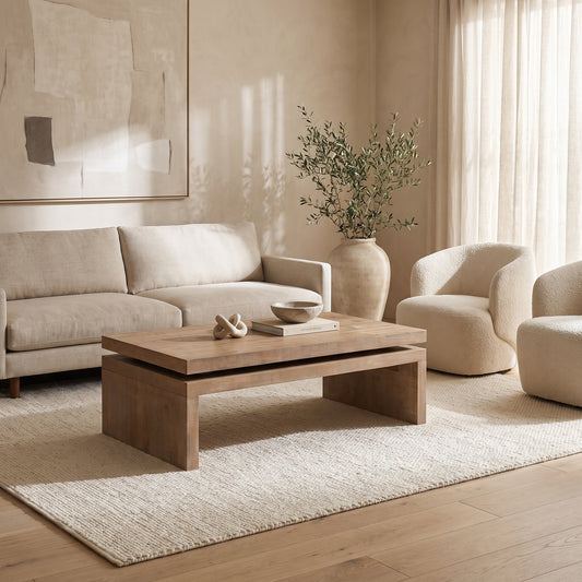 Oak Platform Coffee Table