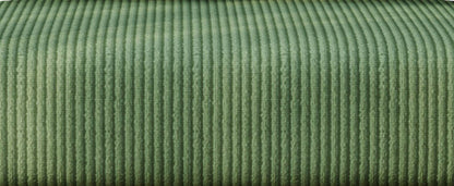 Sculptural Metal Frame Lounge Chair – Olive Corduroy