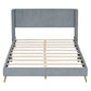 Cory Queen Platform Bed, Gray