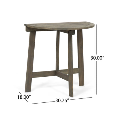 Ardin Folding Bistro Table, Grey Finish