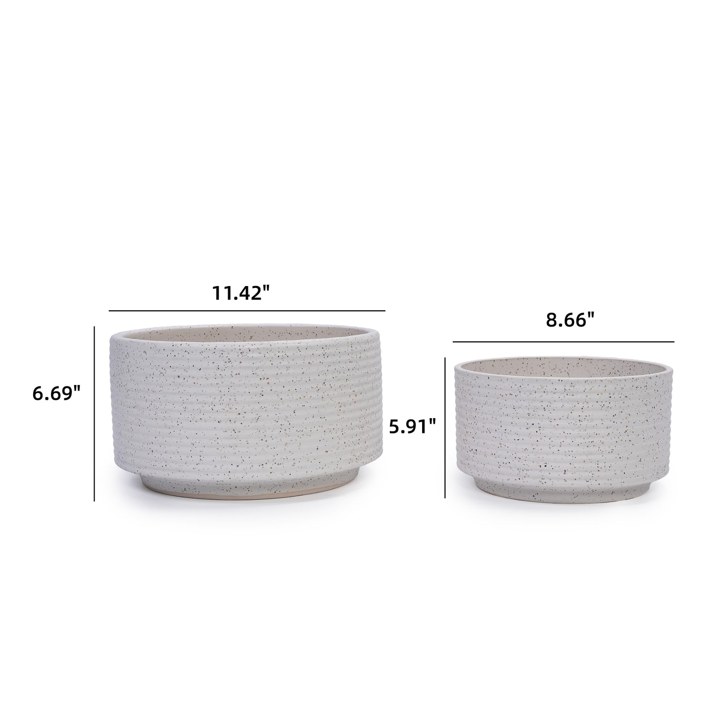Oryn Speckled Planter Set