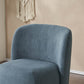 Ellie Armless Accent Chair, Blue
