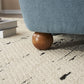 Ellie Armless Accent Chair, Blue