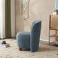 Ellie Armless Accent Chair, Blue