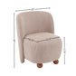 Ellie Armless Accent Chair, Khaki