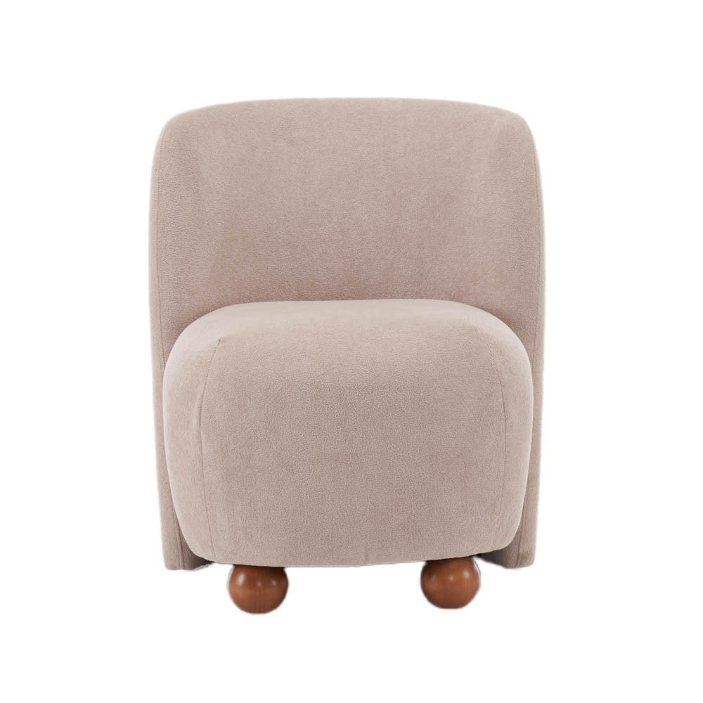 Ellie Armless Accent Chair, Khaki