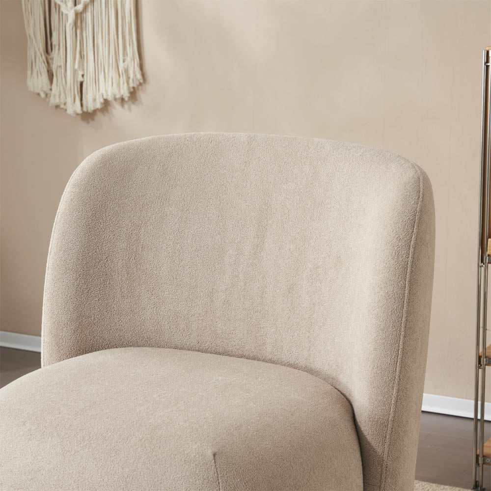 Ellie Armless Accent Chair, Khaki