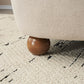 Ellie Armless Accent Chair, Khaki