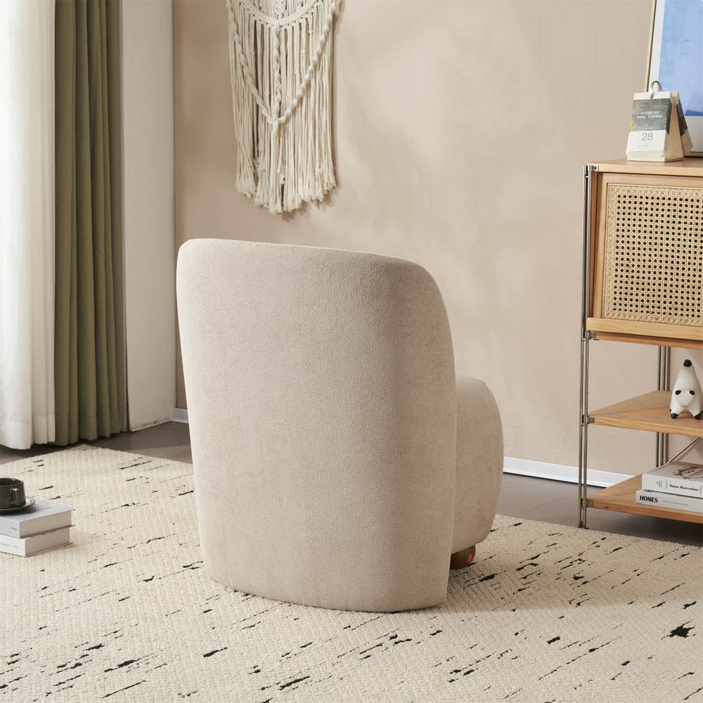 Ellie Armless Accent Chair, Khaki