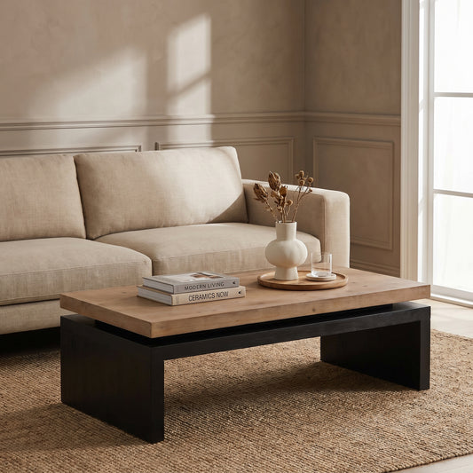 Two-Tone Platform Coffee Table