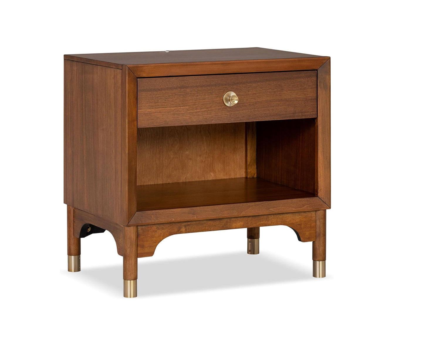 Bennett Mid-Century Nightstand, Walnut