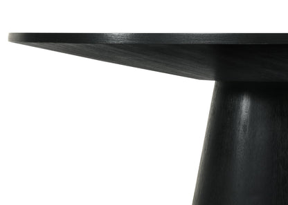 Jasper Ebony Black Round Dining Table