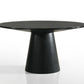 Jasper Ebony Black Round Dining Table