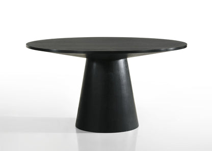 Jasper Ebony Black Round Dining Table