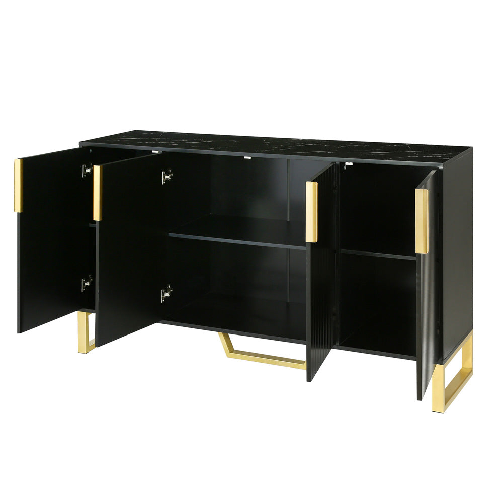 Kyrie Sideboard Storage Cabinet, Black