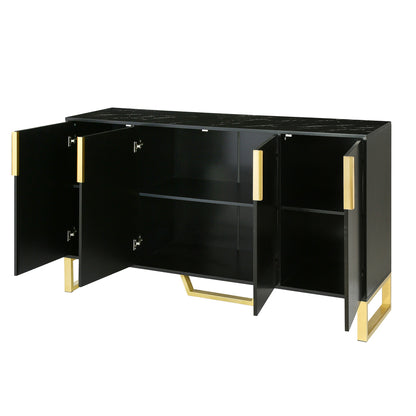 Kyrie Sideboard Storage Cabinet, Black