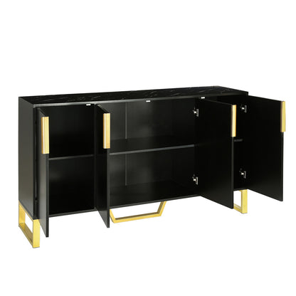 Kyrie Sideboard Storage Cabinet, Black