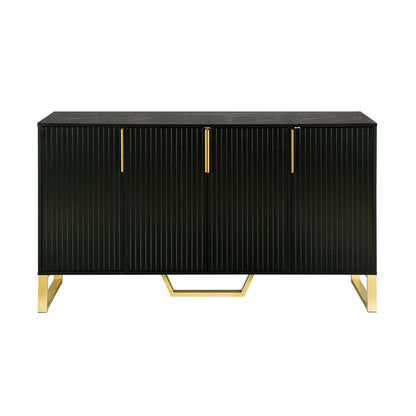 Kyrie Sideboard Storage Cabinet, Black