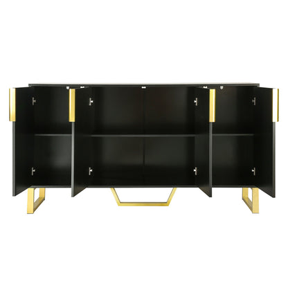 Kyrie Sideboard Storage Cabinet, Black