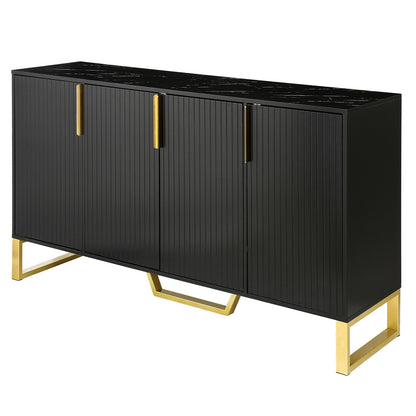 Kyrie Sideboard Storage Cabinet, Black