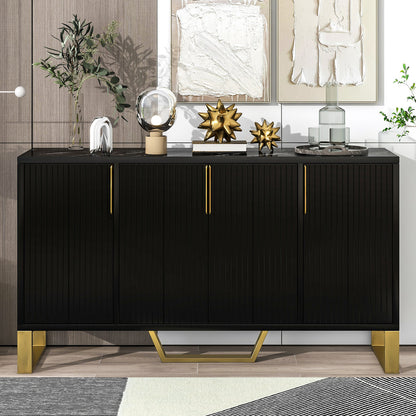 Kyrie Sideboard Storage Cabinet, Black