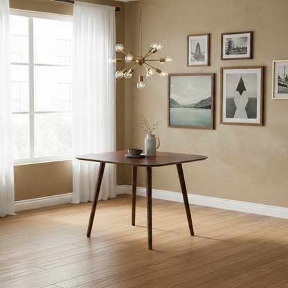 Milo Square Dining Table – 35", Walnut