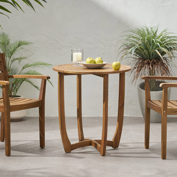 Toulon Round Acacia Outdoor Bistro Table