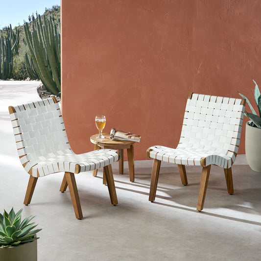 Santorini Acacia Outdoor Lounge Set