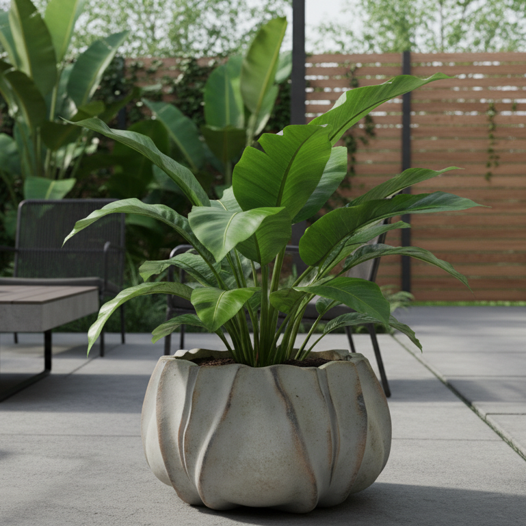Arlow Sculptural Terracotta Planter