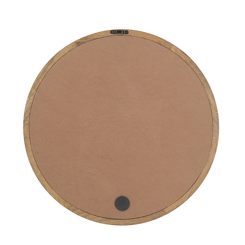Mango Wood Wall Mirror, 20"x 20"