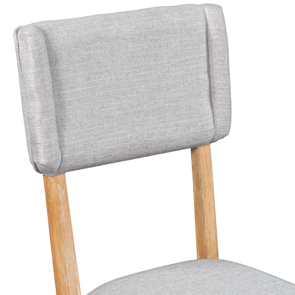 Mela 5-Piece Solid Wood Dining Table Set, Natural