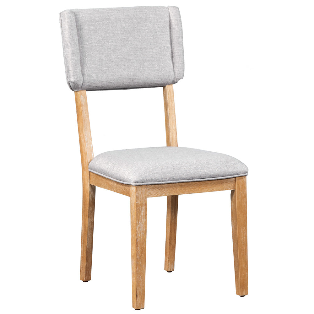 Mela 5-Piece Solid Wood Dining Table Set, Natural