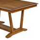 Mela 5-Piece Solid Wood Dining Table Set, Walnut