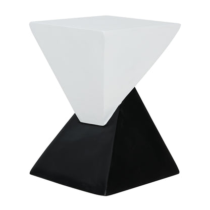 Noa Geometric Outdoor Side Table