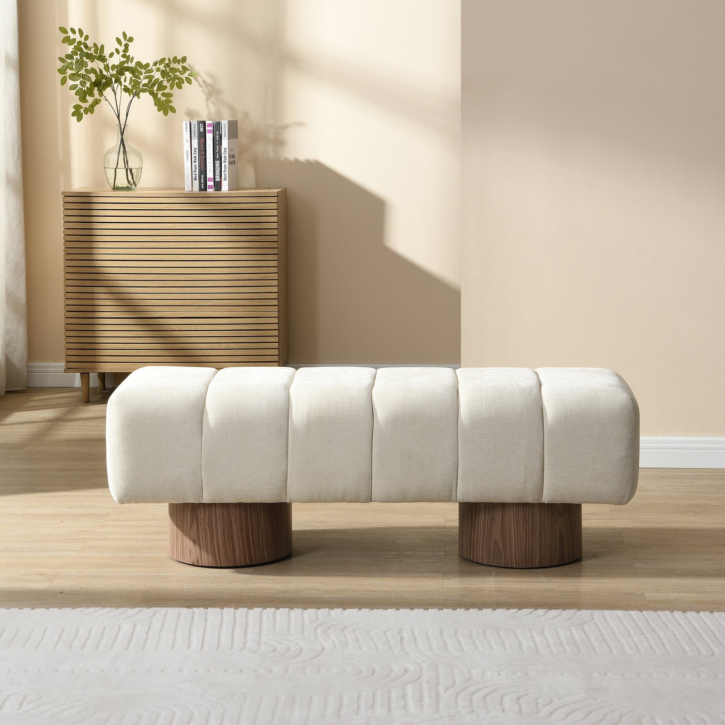 Linden Upholstered Chenille Bench