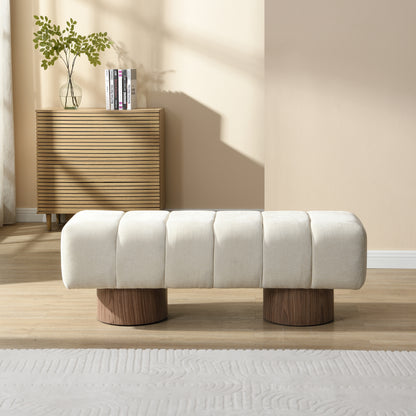 Linden Upholstered Chenille Bench