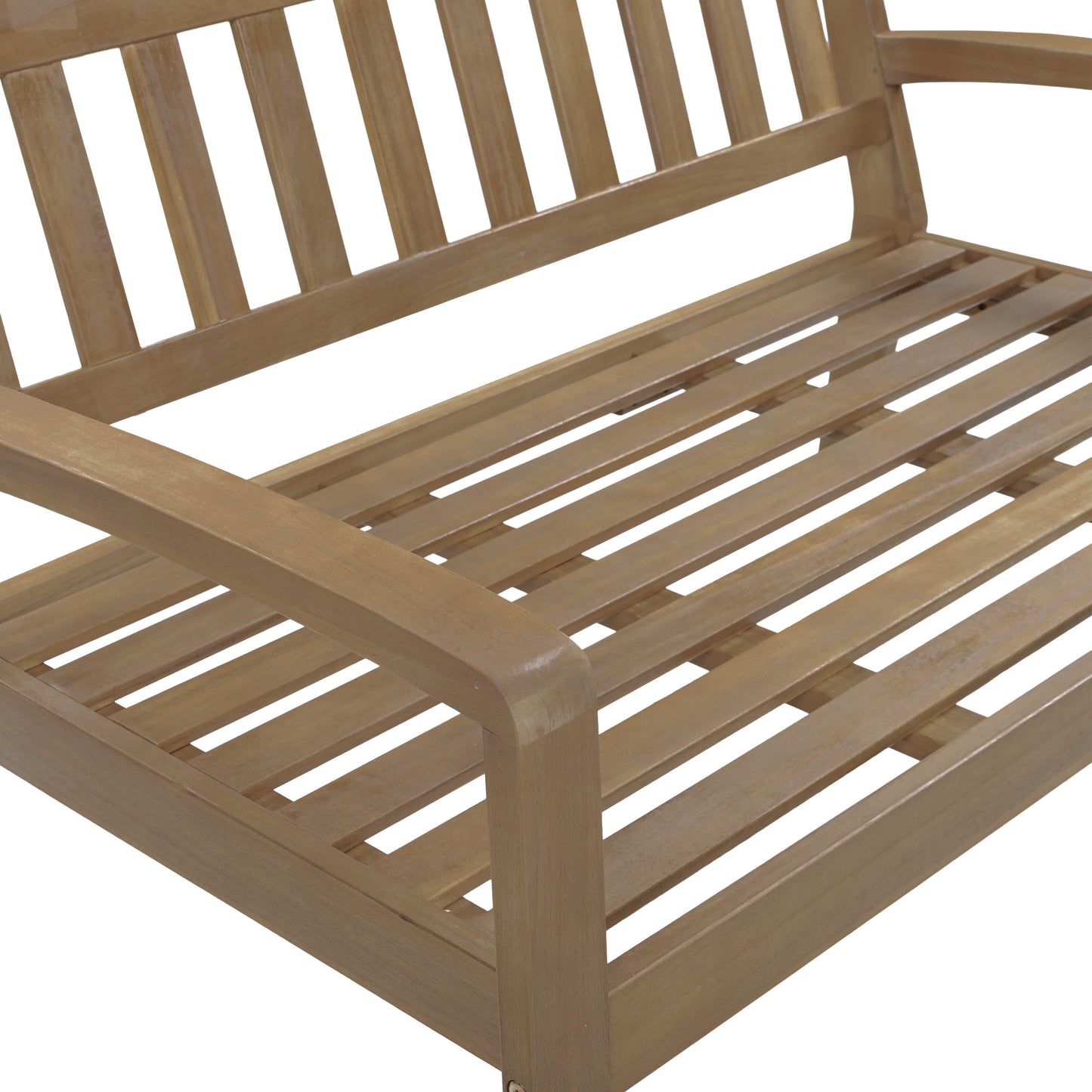 Aven Acacia Wood Outdoor Conversation, 2 Piece Set
