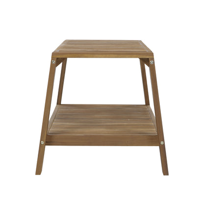 Aven Acacia Wood Outdoor Conversation, 2 Piece Set