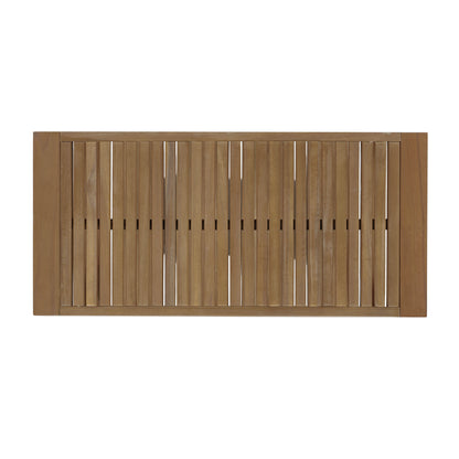 Aven Acacia Wood Outdoor Conversation, 2 Piece Set
