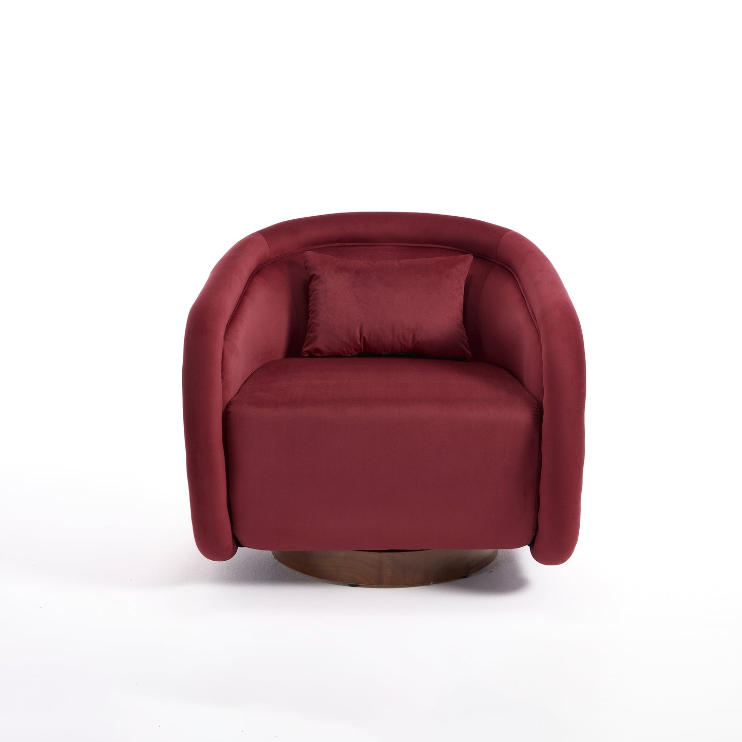 Elara Velvet Swivel Barrel Chair