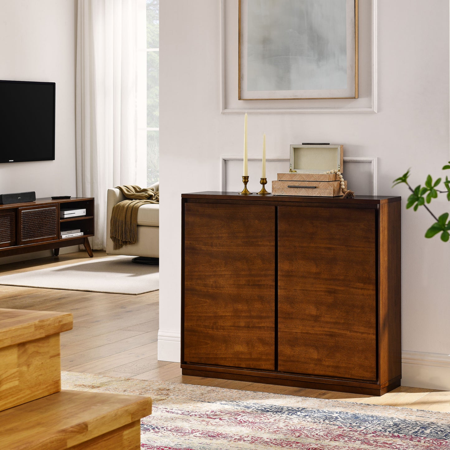Lennox Minimal Wood Storge Cabinet