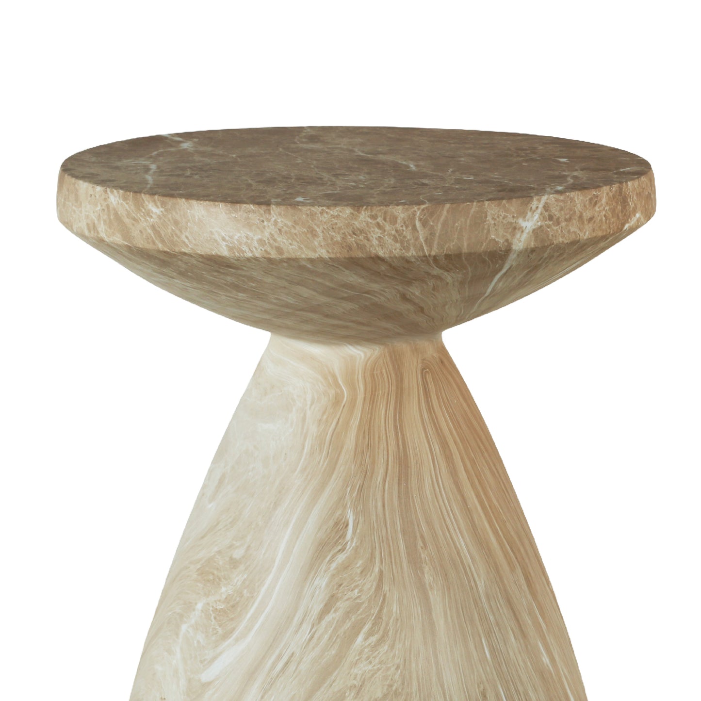 Terrazzo Faux Marble Outdoor Side Table