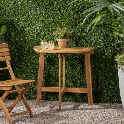 Ardin Folding Bistro Table, Natural Finish